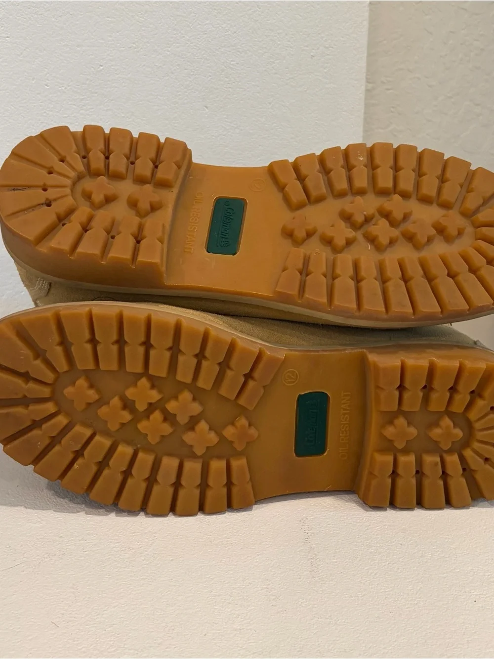 Coleman Sz 12 Tan Suede Waterproof Insulated Oil Resistant Steel Toe Work Boots